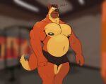  absurd_res belly broad_shoulders bulge canid canine canis clothing domestic_dog german_shepherd herding_dog hi_res looking_at_viewer male mammal mature_male musclegut muscular muscular_male navel neck_tuft nipples pastoral_dog pecs solo tcw tcw_(character) thick_thighs tuft underwear 