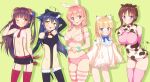  5girls character_request commentary_request highres hinako_note ichi_makoto multiple_girls 