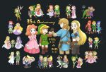  anniversary black_background blonde_hair cape dark_skin din ezlo fingerless_gloves gloves green_tunic happy_mask_salesman highres linebeck link link_(wolf) long_hair marin_(the_legend_of_zelda) midna multiple_persona navi nayru pointy_ears princess_hilda princess_styla princess_zelda riding scarf shield sword tetra the_legend_of_zelda the_legend_of_zelda:_a_link_between_worlds the_legend_of_zelda:_a_link_to_the_past the_legend_of_zelda:_breath_of_the_wild the_legend_of_zelda:_four_swords the_legend_of_zelda:_link&#039;s_awakening the_legend_of_zelda:_majora&#039;s_mask the_legend_of_zelda:_ocarina_of_time the_legend_of_zelda:_oracle_of_ages the_legend_of_zelda:_oracle_of_seasons the_legend_of_zelda:_phantom_hourglass the_legend_of_zelda:_skyward_sword the_legend_of_zelda:_spirit_tracks the_legend_of_zelda:_the_minish_cap the_legend_of_zelda:_the_wind_waker the_legend_of_zelda:_tri_force_heroes the_legend_of_zelda:_twilight_princess the_legend_of_zelda_(nes) tiara toon_link toon_zelda triforce user_pjsw5857 weapon young_link young_zelda 