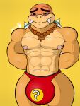  abs animal_humanoid big_bulge blush bodily_fluids boom-boom boom_boom bulge collar erection genital_fluids genitals hi_res horn humanoid koopa koopa_humanoid koopaling male male/male mario_bros muscular muscular_humanoid muscular_male nintendo nipples pecs penis raptorart reptile reptile_humanoid scalie scalie_humanoid solo video_games 