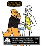  anthro asriel_dreemurr bovid canid canine caprine cockjoined conjoined conjoined_penis duo english_text fox goat gregg_lee male male/male mammal merging night_in_the_woods stuck_together text trakmiro undertale video_games 