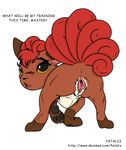  aliasing anus canine fatalis female fox looking_at_viewer looking_back mammal multiple_tails nintendo plain_background pok&#233;mon pokemon presenting pussy solo video_games vulpix white_background 