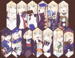  6+girls ahoge artoria_pendragon_(all) artoria_pendragon_(alter_swimsuit_rider)_(fate) artoria_pendragon_(caster)_(fate) artoria_pendragon_(lancer)_(fate) artoria_pendragon_(lancer_alter)_(fate) artoria_pendragon_(swimsuit_archer)_(fate) artoria_pendragon_(swimsuit_ruler)_(fate) baseball_cap blonde_hair bow cake candy chocolate chocolate_heart fate/grand_order fate_(series) food green_eyes hamburger hat heart heroic_spirit_festival_outfit heroic_spirit_formal_dress heroic_spirit_traveling_outfit highres hood ice_cream maid_headdress mouth_hold multiple_girls mysterious_heroine_x_(alter)_(fate) mysterious_heroine_x_(fate) mysterious_heroine_xx_(fate) necktie portrait saber saber_alter saber_lily santa_alter scarf shayubi smile tiara under_the_same_sky valentine yellow_eyes 