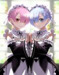  cleavage maid napou1031 ram_(re_zero) re_zero_kara_hajimeru_isekai_seikatsu rem_(re_zero) 