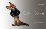  2021 anthro barefoot black_nose brown_body brown_fur canid canine clothed clothing dipstick_ears disney english_text fox fully_clothed fur gradient_background hi_res inner_ear_fluff light lighting male mammal midriff multicolored_ears nick_wilde orange_body orange_fur qalcove red_fox simple_background smile solo standing sweater text topwear tuft zootopia 