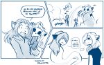  ... 2021 annoyed anthro black_sclera blue_and_white braided_hair canid canine cellphone clothed clothing comic conditional_dnp dialogue duo english_text felid female fox ghost hair hi_res holding_object humor keidran laura_(twokinds) lion mammal monochrome open_mouth pantherine phone shocked simple_background sketch smartphone spirit text tom_fischbach twokinds webcomic white_background willow_wisp 