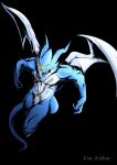  absurd_res anthro blue_body blue_skin claws digimon digimon_(species) digimon_adventure digital_media_(artwork) dragon exveemon gur-gahar hi_res horn looking_at_viewer male membrane_(anatomy) membranous_wings muscular muscular_male red_eyes solo video_games wings 