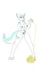  anthro artica_sparkle bodily_fluids bossyimper139 canid canine genital_fluids hi_res looking_pleasured mammal peeing solo urine watersports 