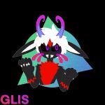  anthro claws demon fangs fur glislock gradient_fur hi_res horn lagomorph leporid long_whiskers male mammal multicolored_body multicolored_fur rabbit smile smug solo tote_brando whiskers 