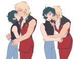  blonde_hair char_aznable gundam kamille_bidan kiss quattro_vageena short_hair uniform user_enl3598 zeta_gundam 