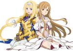  alice_schuberg armor asuna_(sword_art_online) dress garter possible_duplicate sword_art_online sword_art_online_alicization sword_art_online_alicization_lycoris tagme thighhighs 