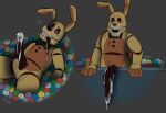  2021 animatronic anthro blue_eyes bodily_fluids bow_tie brown_penis brown_tongue button_(fastener) cum digital_media_(artwork) drooling erection five_nights_at_freddy&#039;s fur genital_fluids genitals into_the_pit lagomorph leporid long_ears long_penis long_tongue looking_aside looking_at_genitalia looking_down machine male mammal multicolored_body multicolored_fur open_mouth penis rabbit robot saliva signature solo spring_bonnie_(fnaf) suckmycoccyx tapering_penis tongue video_games yellow_body yellow_fur 