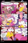  3_toes 4_fingers anthro babs_bunny breasts buster_bunny clothed clothing comic dam_(artist) dialogue english_text engrish feet female fifi_la_fume fingers group hi_res lagomorph leporid male mammal mephitid plantigrade rabbit skunk speech_bubble text tiny_toon_adventures toes toons toony train vehicle warner_brothers 