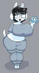  anthro breasts canid canine clothed clothing felid feline hair mammal simple_background tem temmie_(undertale) topwear undertale video_games white_body 