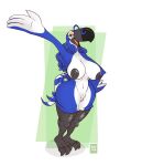  absurd_res anthro avian bird breasts female genitals hi_res hyenatig_(artist) non-mammal_breasts pussy reina_(mutton_chop) solo toucan 