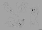  absurd_res anthro armpit_hair body_hair breasts butt dozybunn female genitals goth hi_res koala mammal marsupial morgan multiple_images nipples pubes pussy sketch_page sleeping slightly_chubby small_breasts solo stretching tired vombatiform 