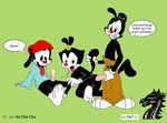  animaniacs dot_warner ha_cha_cha wakko_warner yakko_warner 