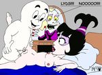  beetlejuice casper_the_friendly_ghost crossover harvey_comics kthanid lydia_deetz 