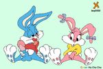  babs_bunny buster_bunny ha_cha_cha tiny_toon_adventures white_mouse 