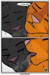  bodily_fluids colored comic domestic_cat duo english_text felid feline felis feral hi_res jake_(warriors) licking male male/male mammal outside saliva shaded talltail_(warriors_cats) text thathornycat tongue tongue_out warriors_(cats) 