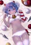  bra christmas fate/grand_order horns pantsu suzuho_hotaru thighhighs underboob 