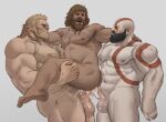  3boys abs anal armpits bald bara beard biceps blonde_hair brown_hair carrying chest_tattoo completely_nude cum dark_skin dark_skinned_male double_penetration ejaculation erection facial_hair god_of_war greek_mythology group_sex highres kratos large_pectorals magni_(god_of_war) male_focus male_pubic_hair mature_male mmm_threesome modi_(god_of_war) multiple_boys muscular muscular_male mustache navel nipples nude overflow pale_skin penis pubic_hair sex short_hair smirk stomach tattoo tevit_(tevit15) thick_thighs thighs threesome uncensored yaoi 