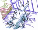  anthro balls balls_touching bed bedroom butt digital_media_(artwork) domestic_cat duo felid feline felis frottage furniture genitals lagomorph lavilovi leporid male male/male mammal nude rabbit sex slightly_chubby thick_thighs 