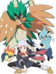  anthro archer blue_body blue_fur crouching cyndaquil decidueye dewott female feral fire flaming_hair fur group hi_res human kagura_(artist) mammal ninja nintendo pok&eacute;ball pok&eacute;mon pok&eacute;mon_(species) pokemon_legends_arceus pseudo_hair seashell shell video_games warrior 