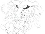  ambiguous_gender belly cnidarian duo eeveelution feral hi_res japanese_text jellyfish marine medusozoan monochrome nintendo pok&eacute;mon pok&eacute;mon_(species) tentacles tentacruel text translation_request vaporeon video_games winte 