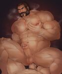  2boys abs absurdres anal bara blue_eyes brown_hair chest_hair completely_nude cum cum_while_penetrated dark_skin dark_skinned_male erection facial_hair foreskin glensaru goatee grabbing hair_slicked_back highres lactation large_pectorals league_of_legends malcolm_graves male_focus male_lactation male_pubic_hair mature_male multiple_boys muscular muscular_male mutton_chops navel navel_hair nipples nude overflow pectoral_grab penis pubic_hair sex short_hair solo_focus spread_legs stomach thick_thighs thighs uncensored veins veiny_penis yaoi 