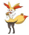  absurd_res anthro anticipation braixen burger digitgrade_legs digitigrade eating female feral fluffy fluffy_chest fluffy_tail food fries hi_res hungry limitless_fun nintendo open_mouth pok&eacute;mon pok&eacute;mon_(species) red_eyes solo sparkles sparkling_eyes standing tongue tongue_out video_games wide_eyed 