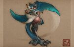  2021 animal_humanoid anthro bishaten breasts capcom digital_media_(artwork) female hi_res humanoid monster_hunter monster_hunter_rise muhut nude solo video_games 