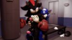  3d_(artwork) absurd_res balls boxing_gloves clothing digital_media_(artwork) dumbbell duo erection exercise genitals gym handjob handwear hi_res male male/male muscular muscular_male penile penis punching_bag reach_around sex shadow_the_hedgehog sonic_the_hedgehog sonic_the_hedgehog_(series) sonicthebitch source_filmmaker thigh_sex weights workout 