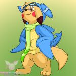  1:1 absurd_res albinoraynedeer anthro bottomless clothed clothing eyewear feral gabite goggles hi_res hoodie male nintendo pikachu pok&eacute;mon pok&eacute;mon_(species) scarf semi-anthro solo sparky_the_chu_(character) topwear video_games 