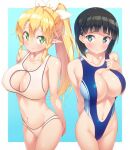  bikini ichi_makoto kirigaya_suguha leafa pointy_ears swimsuits sword_art_online 