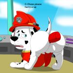  absurd_res anal anal_penetration canid canine canis chase_(paw_patrol) colossalstars domestic_dog duo feral hi_res male male/male male_penetrated male_penetrating male_penetrating_male mammal marshall_(paw_patrol) paw_patrol penetration unknown_artist 