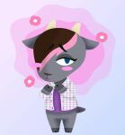  animal_crossing anthro blush bovid caprine clothed clothing female goat mammal nintendo rose_(rosethegoat) soff-t-bean solo video_games 