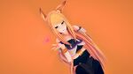  1girl 3d ahri animal_ears artist_request blonde_hair blush breasts eyebrows eyelashes fox_ears fox_girl fox_tail heart highres k/da_(league_of_legends) k/da_ahri kitsune koikatu large_breasts league_of_legends lips long_hair makeup self_upload solo source_request tail wallpaper whisker_markings 