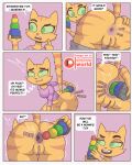  anal anal_masturbation anal_penetration anal_wink anus butt clothed clothing comic dialogue domestic_cat english_text felid feline felis female fran_(litterbox_comics) gaping gaping_anus genitals hi_res ike_marshall litterbox_comics mammal masturbation pants_down partially_clothed penetration pussy solo speech_bubble spread_butt spreading text toy toying_self 
