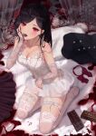  artist_revision blood dress garter see_through tagme thighhighs tooku0 
