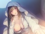  breasts koikawa_minoru nipples no_bra open_shirt pajama 