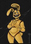  creepy five_nights_at_freddy&#039;s lagomorph male mammal simple_background spooktoons springtrap_(fnaf) video_games 