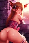  anus ass bottomless breasts corset garter no_bra otto penis pointy_ears pussy_juice sex uncensored wings 