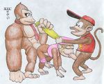  diddy_kong die dixie_kong donkey_kong nintendo 