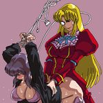  bdsm bent_over blonde_hair blush bondage bottomless bound breasts cable cleavage closed_eyes commentary crossover cyborg doggystyle dress femdom frills ghost_in_the_shell implied_futanari jacket kusanagi_motoko large_breasts leotard leotard_aside long_hair lowres mcafee monocle multiple_girls no_panties oekaki open_clothes open_jacket os-tan personification purple_hair purple_leotard rakugaki red_dress role_reversal sex sexually_suggestive short_hair smile sweat thighhighs yuri 