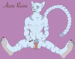  anthro azureraine building domestic_cat feet felid feline felis foot_fetish house humanoid_feet humanoid_genitalia male mammal nude remo-blockade sitting solo 