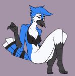  anthro avian bird blue_jay breasts corvid female jay_(bird) mati metriccaboose new_world_jay non-mammal_breasts oscine passerine solo 