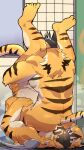  9:16 anal anthro butt duo felid hi_res live-a-hero male male/male mammal mask muscular muscular_anthro muscular_male nude oral pantherine relax_lion rimming ryekie_(live-a-hero) selfcest sex square_crossover superhero tiger 