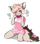  &lt;3 anthro blushily clothing felid feline hair mammal solo 