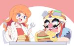  chicken_rib megane mona_(warioware) wario warioware 